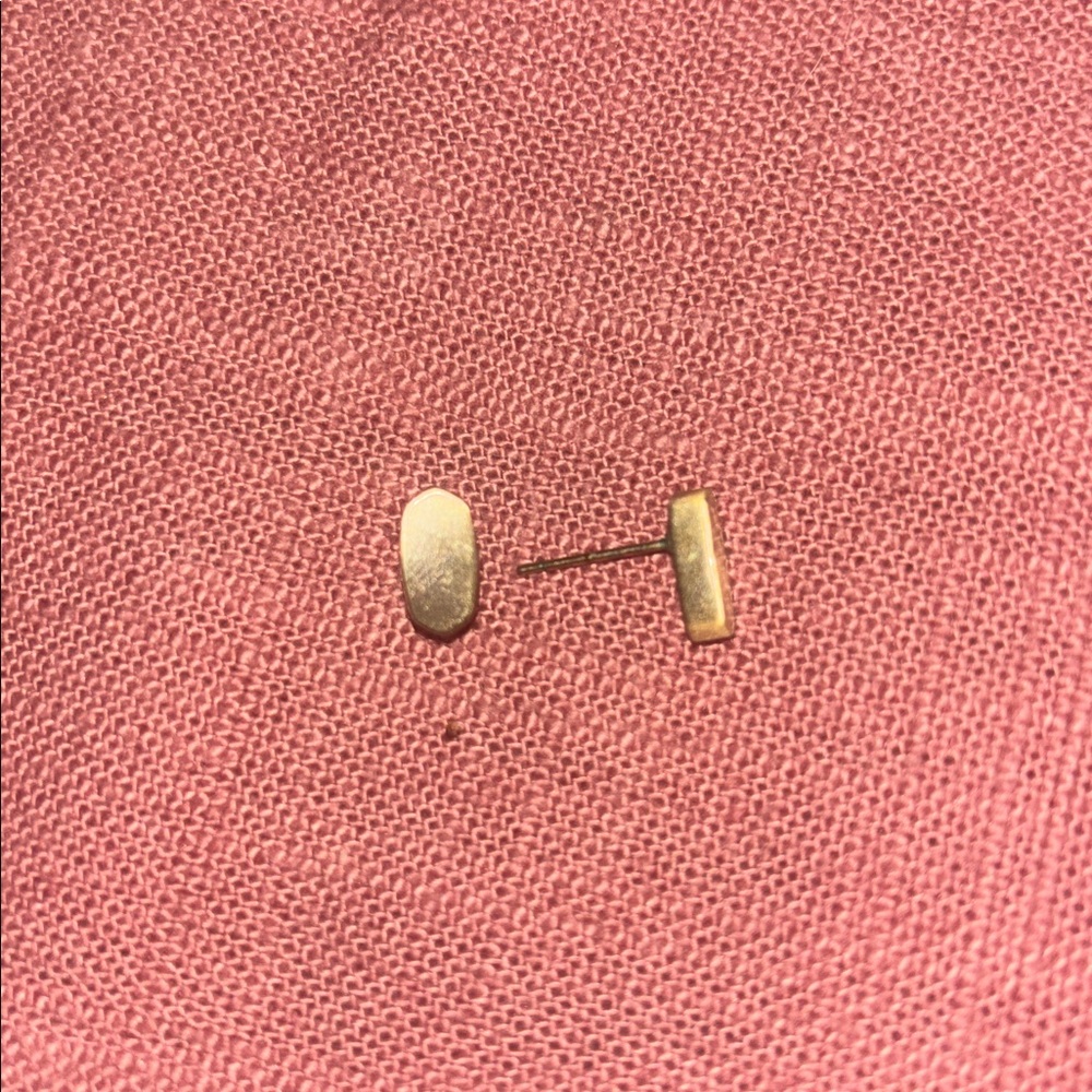 Simple gold logo studs Kendra Scott
